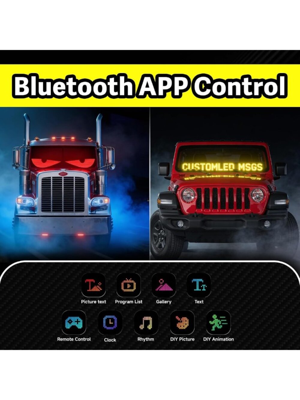Custom LED Sign with Bluetooth Control - Programmable Scrolling Display for - Picture 4 of 9
